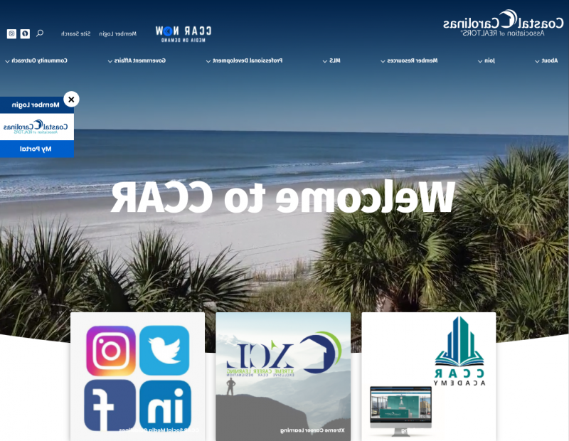 Coastal Carolinas Association of REALTORS® Web Design